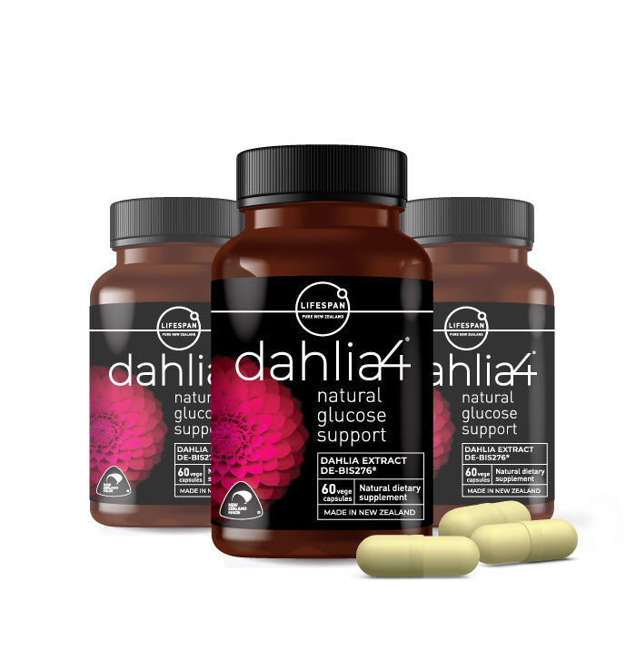 Dahlia4 - multibuy three 60-capsule packs of this revolutionary blood sugar support product natural way to control blood sugar levels and help assist weight